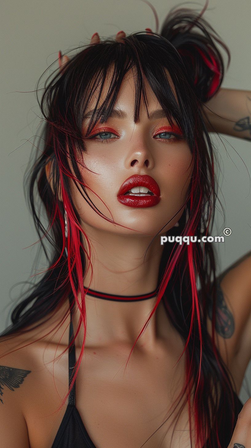 black-hair-with-red-highlights-10