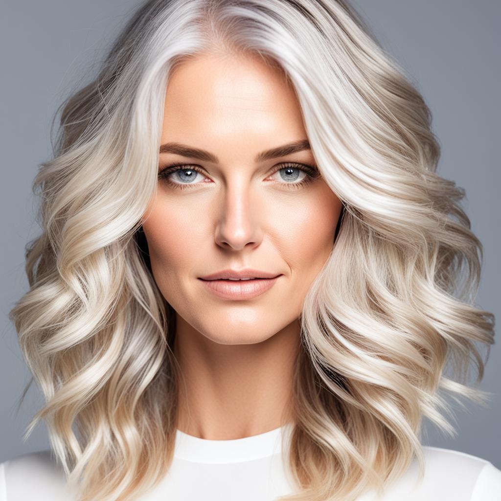 platinum blonde balayage
